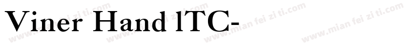 Viner Hand lTC字体转换